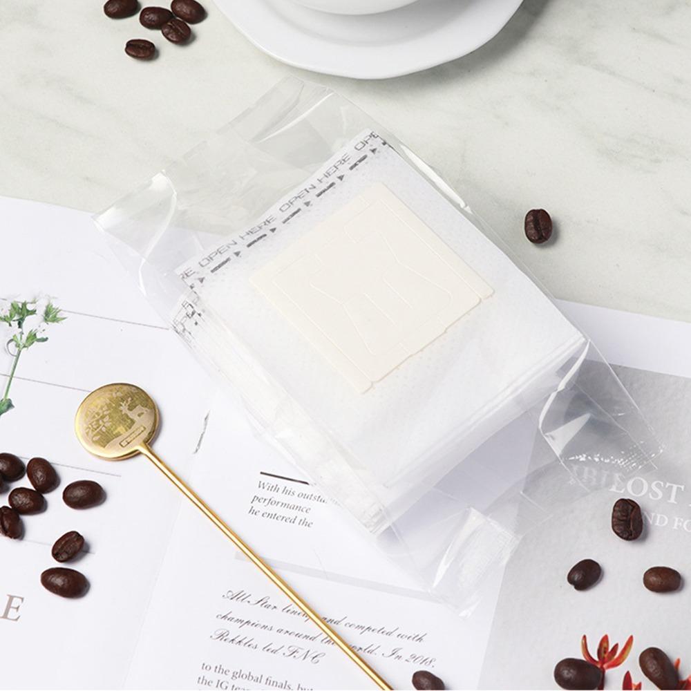 50pcs set Hanging Ear Design Coffee Filter Bags Disposable Single Serve Coffee Filters For Office