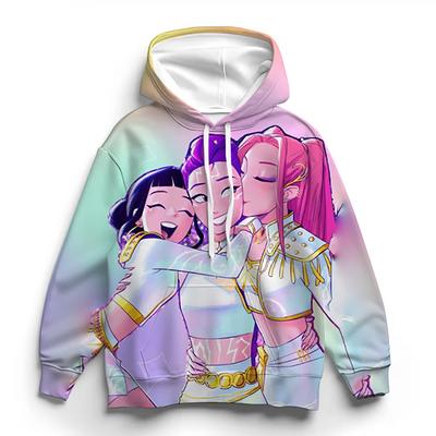 Детские толстовки KPOP, худи, горячая распродажа, мультяшные детские футболки, детская весенне-осенняя одежда 3-15 лет