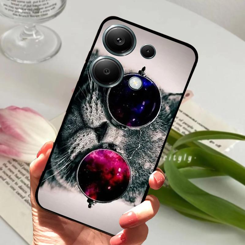 Для Xiaomi Poco M6 Pro 4G Чехол PocoM6 Pro Ударопрочный Мягкий ТПУ Силиконовый Чехол для Телефона Для Poco M6 Pro 4G Funda Capa Мультяшный Корпус