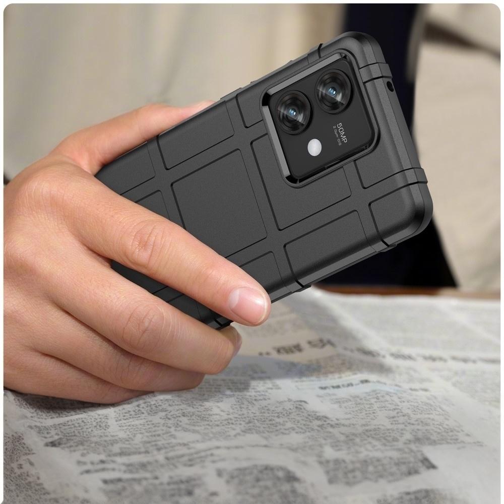 Case for Motorola Edge 40 Neo, Rugged Shield, Black