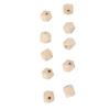 100Pcs Octagonal Wood Beads DIY HandMade Necklaces Keychains Jewelry Accessory Materials