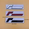 Metal R Logo Racing Line Emblem Car Body Tail Trunk Sticker Accessories For V-//W Golf Passat Polo MK4 MK5 MK6 MK7 MK8