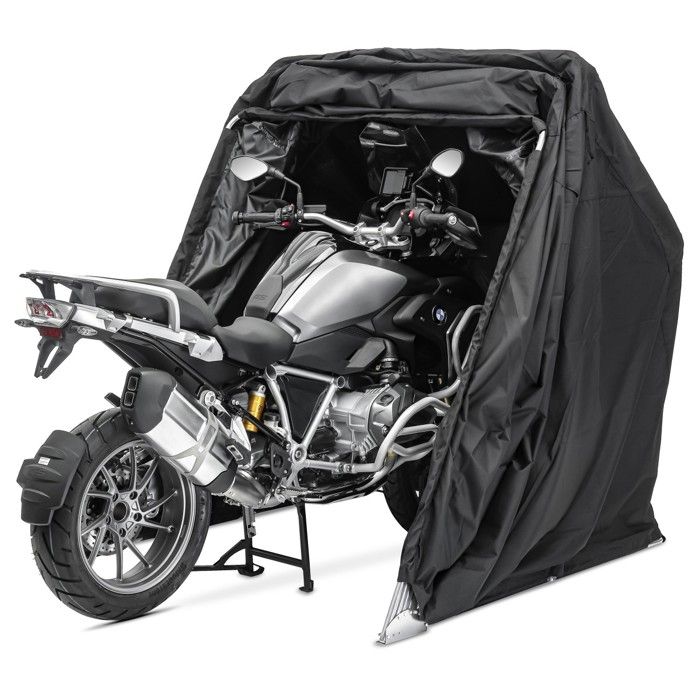 Garage pliable XXL pour moto - Motoguard ST4700 - 338x138x188 cm - Nylon Oxford 600D - Chaîne antivol KS1