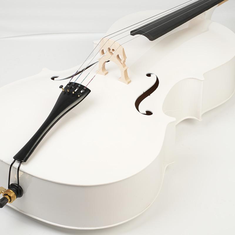 Professional White Linden Plywood Cello for Beginners and Adults