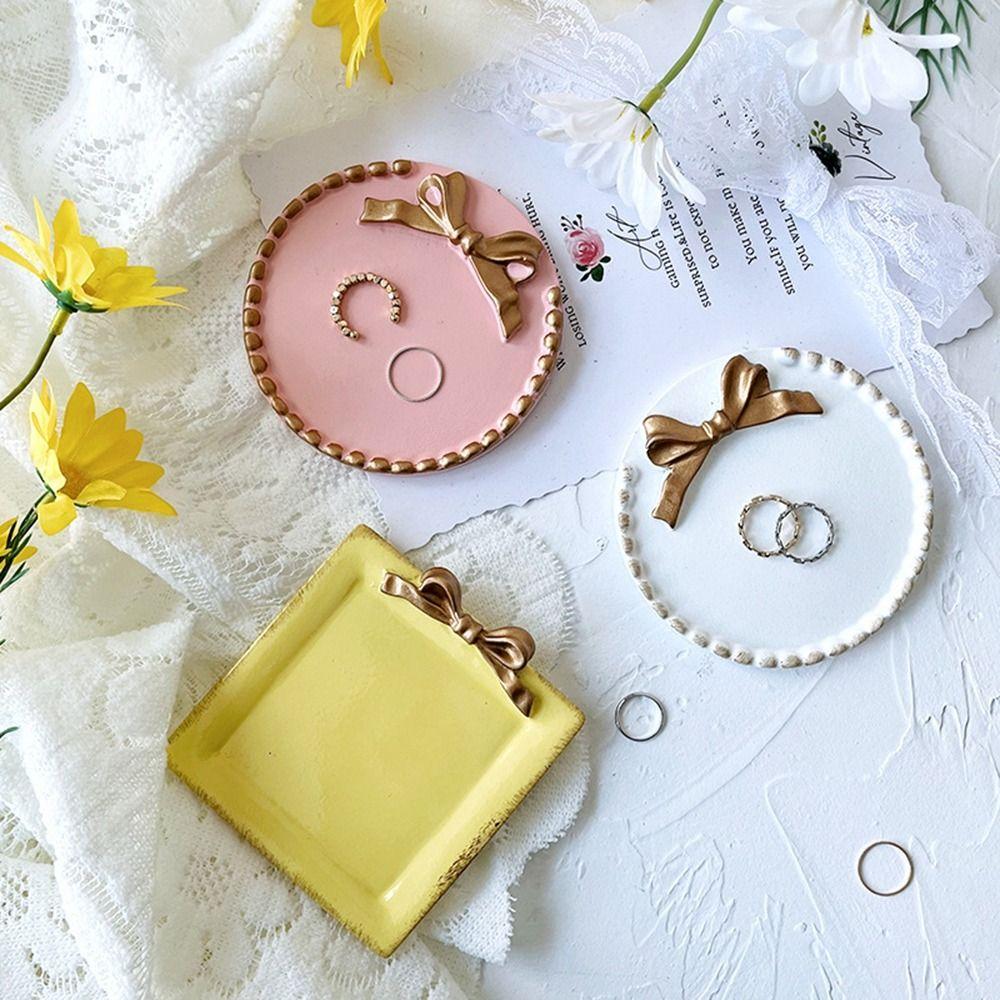 Photo Props Decorative Jewelry Plate Resin Jewelry Dish New Jewelry Display Tray Jewelry