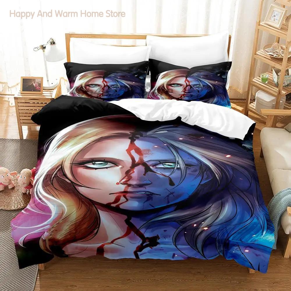 Комплект постельного белья «Баффи вампир» Односпальная кровать Twin Full Queen King Size Комплект постельного белья для мальчиков, пододеяльники, простыни с 3D-принтом