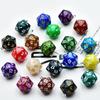 Cross-Border 20-Sided Acrylic Dice with Pearl Texture for Role-Playing DIY Accessories