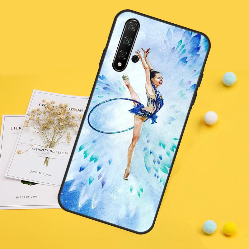 Gymnastics Oil Painting For Huawei Nova 10 9 SE 12i 11i 8i 12s Y90 Y60 Y70 Y72 Y61 Y91 P20 P30 P40 Lite P60 Pro Case