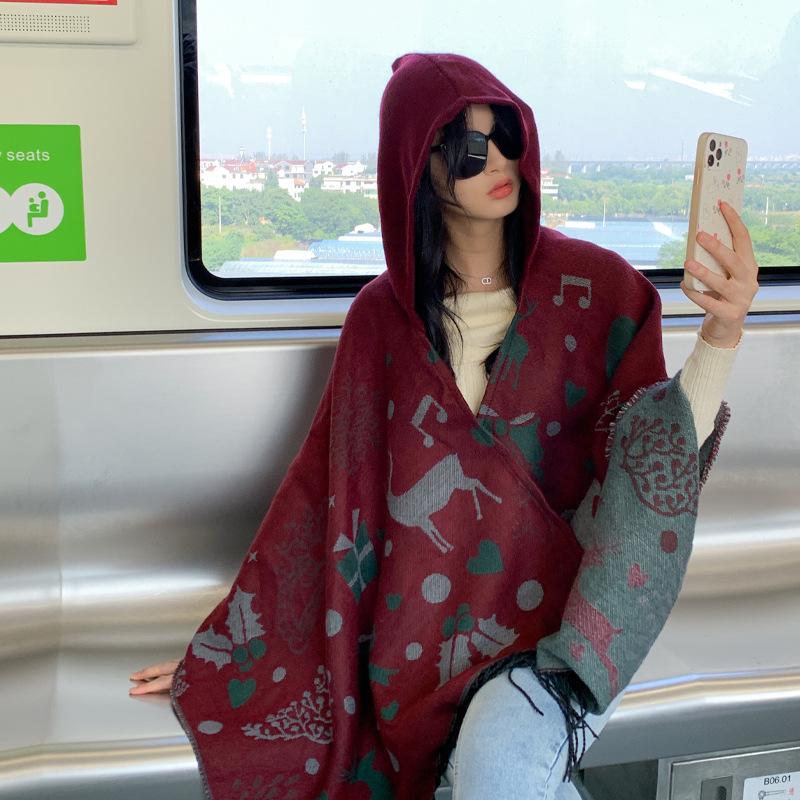 Дышащая, теплая и универсальная домашняя, осенне-зимняя женская шаль для путешествий, толстый плащ, одеяло с кондиционером