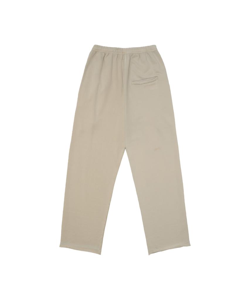 TUEWID Tuewid Classic Embroidery Sweatpants In Raw Edge Lounge Fit (Eggshell)
