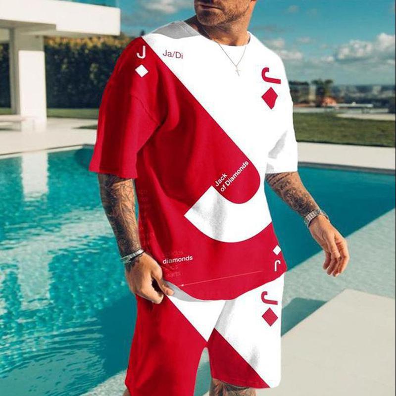 Мужская спортивная одежда из двух предметов, черно-белая футболка с 3D принтом льва, костюм, уличная повседневная мужская футболка большого размера из двух предметов, комплект