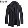 Winter Trench Coat for Men Fashion Mens Jackets Version of Woolen Men's Jacket Double Collar Warm Woolen Coat