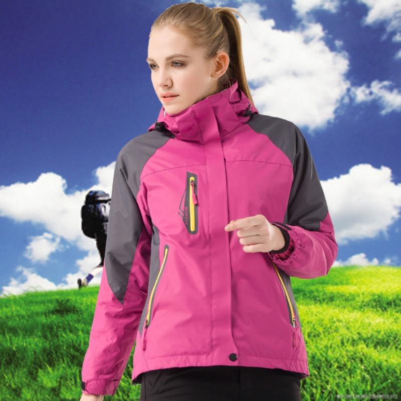 Женское зимнее пальто 3 в 1, горнолыжная куртка, водонепроницаемая ветрозащитная зимняя куртка с флисовой подкладкой, парка