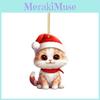 Christmas Cat Vehicle Decor Acrylic Hanging Ornament For Car Interior
