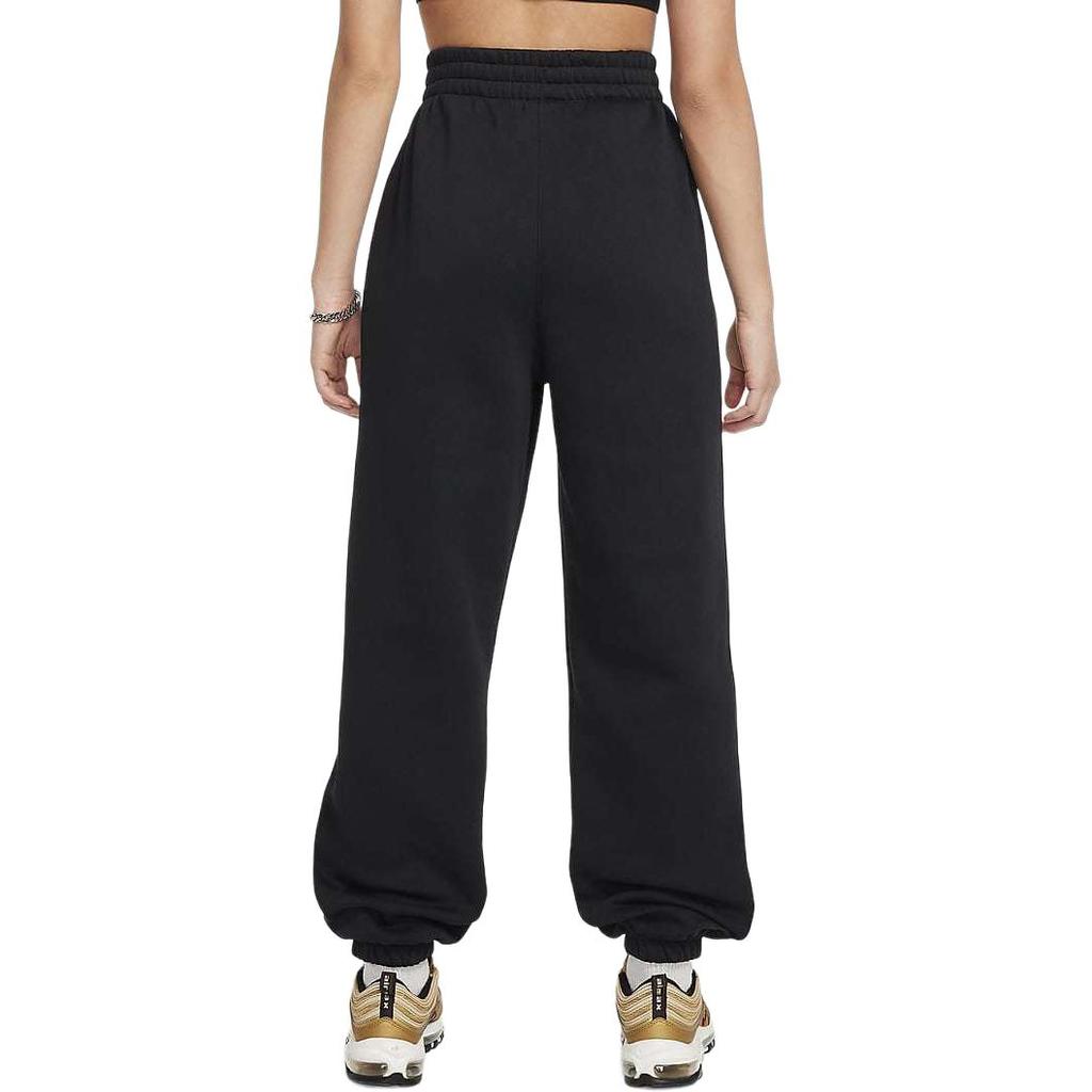 Nike Спортивная одежда Клуб Легкие Эластичные Вышитый Логотип Теплые Флисовые Брюки Детские Брюки Черный Белый FZ5571-010