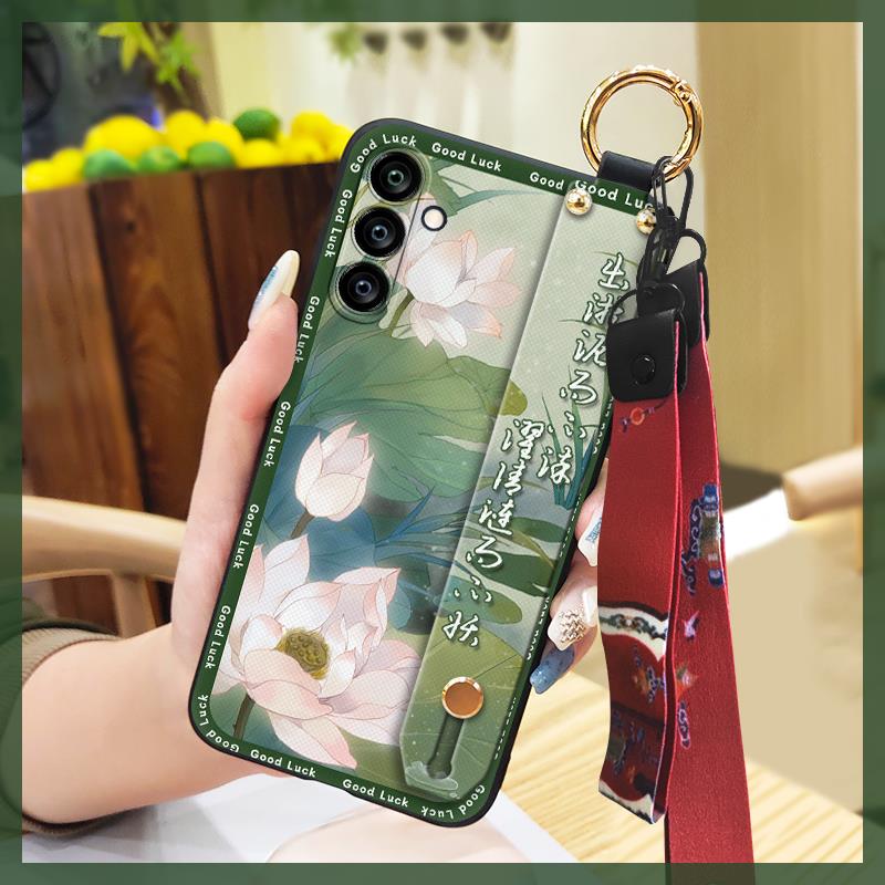 Kickstand Protective Phone Case For Samsung Galaxy A24/SM-A245F/A25 5G Phone Holder Wrist Strap Waterproof Anti-dust