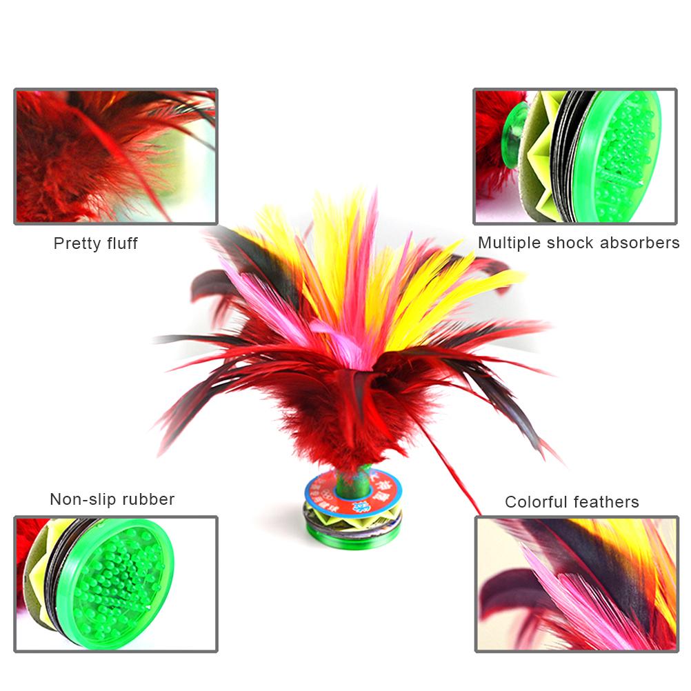 2 шт. волан для ударов, красочные китайские воланы для ударов Jianzi для детей и взрослых