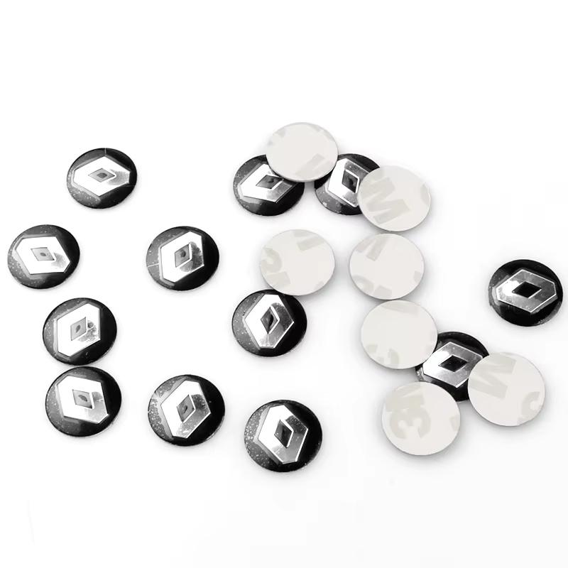 For Renault 2026 New Hub Caps 5/10Pcs 14mm Car Emblem Remote Key Stickers Badge For Renault Clio Kadjar Captur Koleos Megane Esp