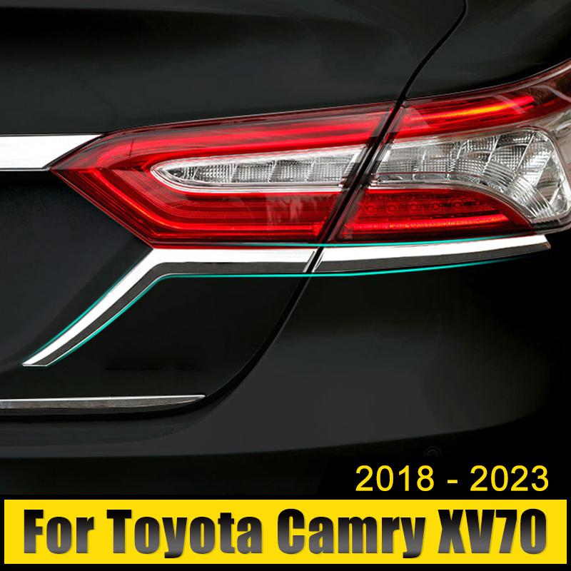 Автомобильные аксессуары для Toyota Camry XV70 2018-2022 2023 ABS задний фонарь, декоративная рамка, крышка, накладка заднего фонаря