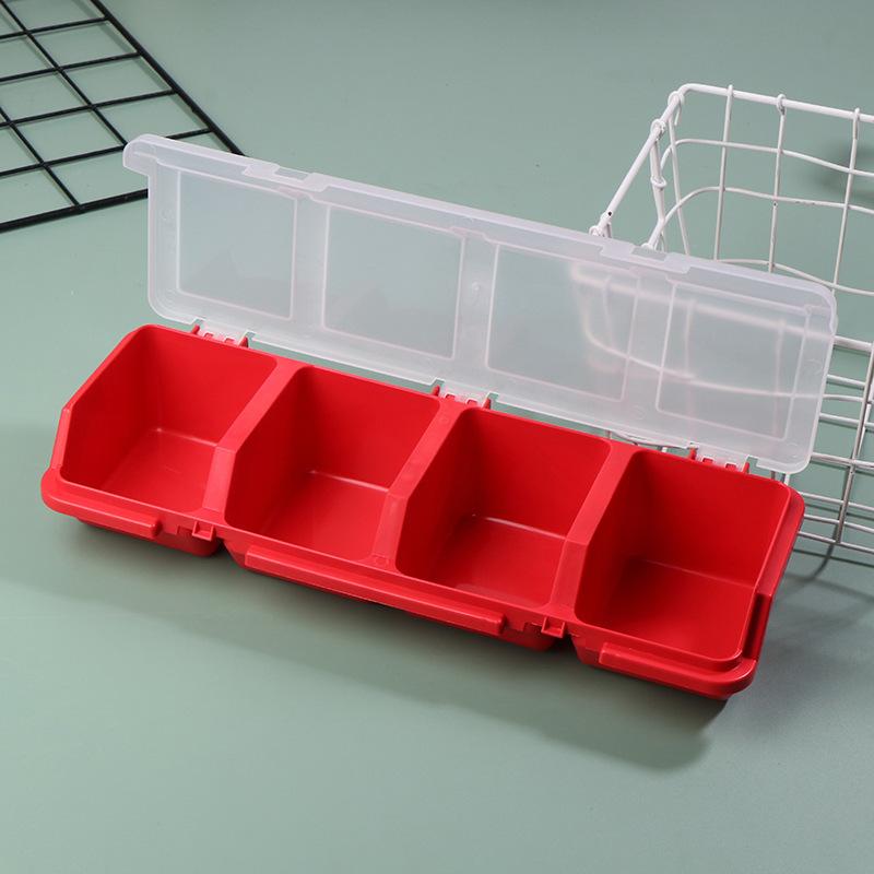 1PcPcs Multi-Compartment Organizer Box For Screws & Small Parts - Durable Plastic Hardware And Jewelry Storage Case