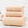 3pcs Towel Set Twist Jacquard Bath Towels Candy Color 100% Cotton Face Shower Towels Soft Thick for Home Bathroom Spa Adults