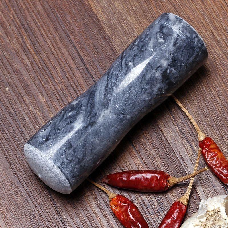 Набор для измельчения чеснока из натурального мрамора: ступка и пестик