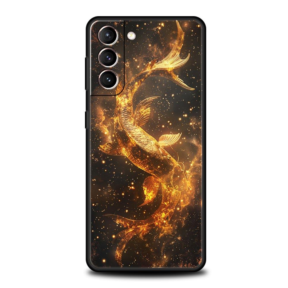 Чехол для телефона "Лунная Галактика Вселенная" Для Samsung Galaxy S26 Ultra S25 Plus S24 FE S23 S22 5G S21 S20 Черный Мягкий