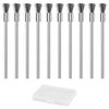 Stainless Steel Pen-Shaped Wire Brushes, 10 Pieces, for Rust Removal, Brush-Shaped Brushes, Extension Stainless Steel Brushes, Rust and Paint