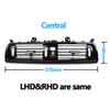 LHD RHD Piano Black Front Air Vents AC Outlet Panel Chrome For BMW 5 Series F10 F11 F18 520i 523i 525i 528i