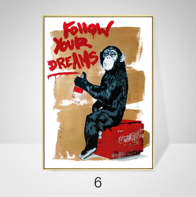 Бэнкси Уличное граффити Искусство Холст Картина Настенный Плакат Скандинавская Классическая Картина Для Гостиной Куадрос Украшения Дома Без Рамки