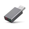 ALLVD USB-аудиоадаптер, Внешняя звуковая карта, Прямое подключение, 3-полюсный (ТРС) USB, 3,5-мм мини-джек для наушников и микрофона, Совместимо с PS5,