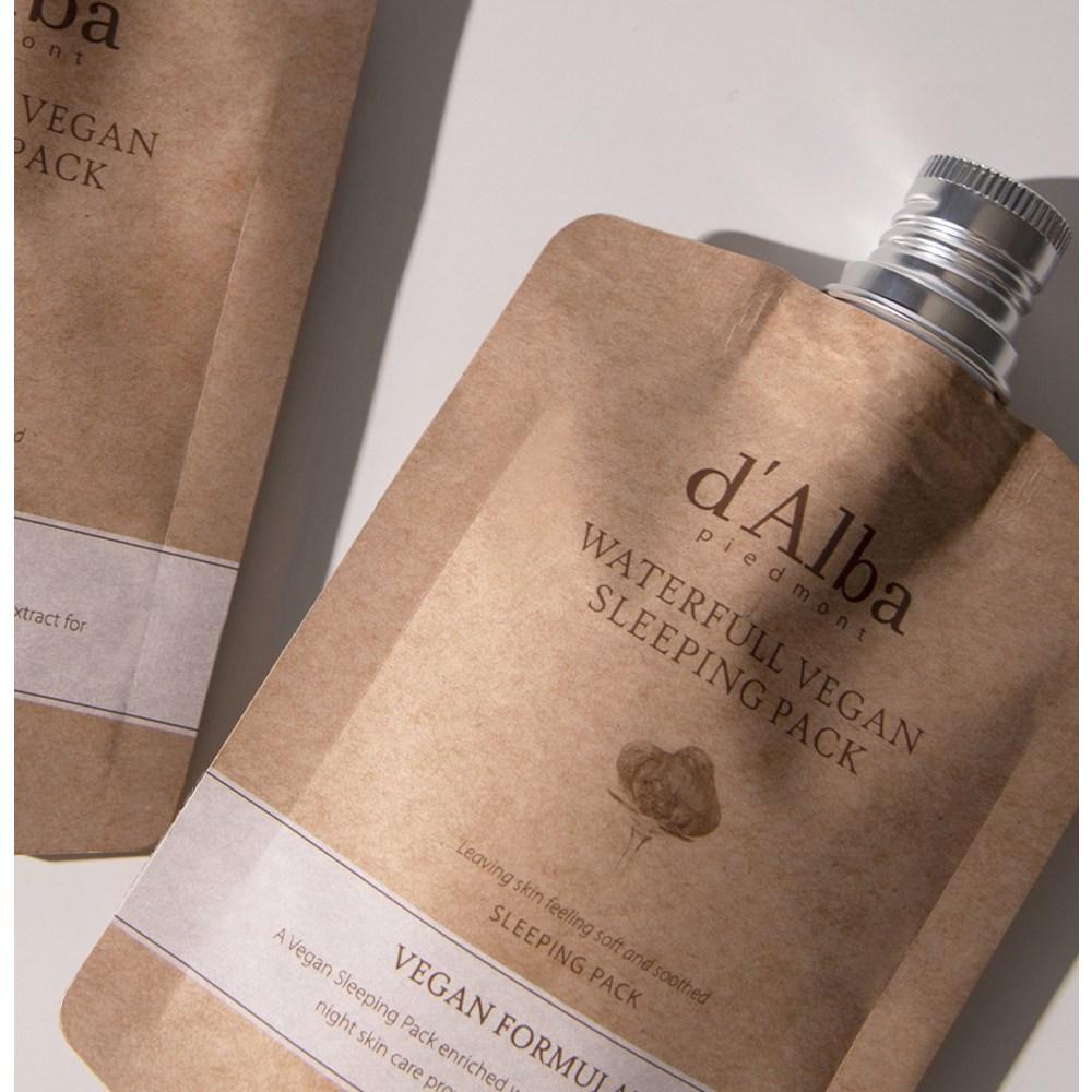 d'Alba Увлажняющая ночная маска 60мл x 1шт + Набор 4мл x 3шт, 2 набора