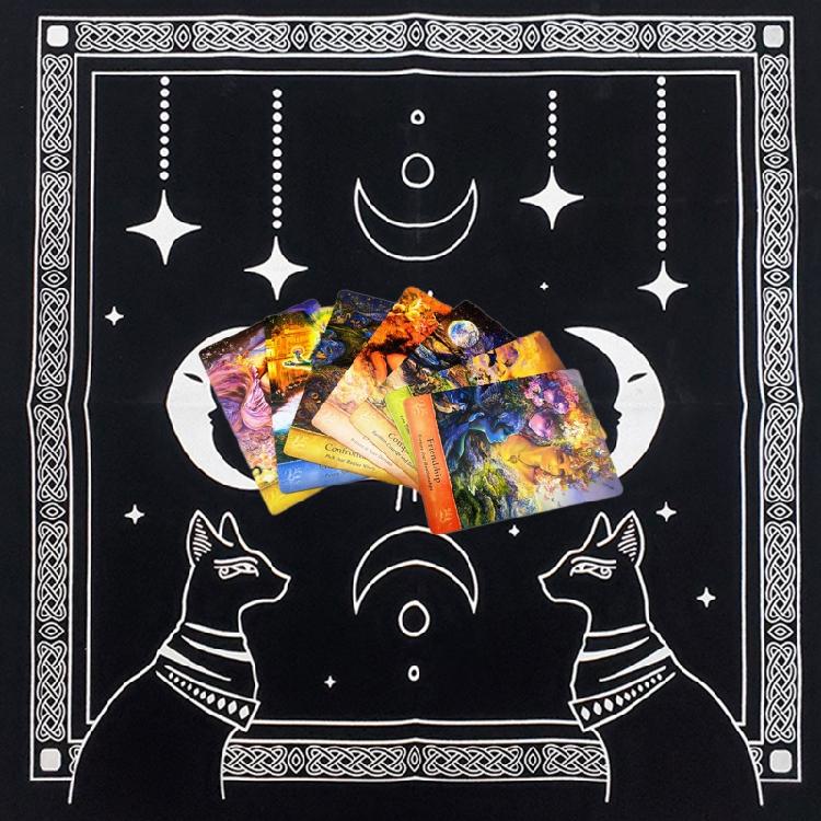 Ведьминский маятник для гадания Скатерть для гадания Мат для настольной игры Коврик для карт Таро