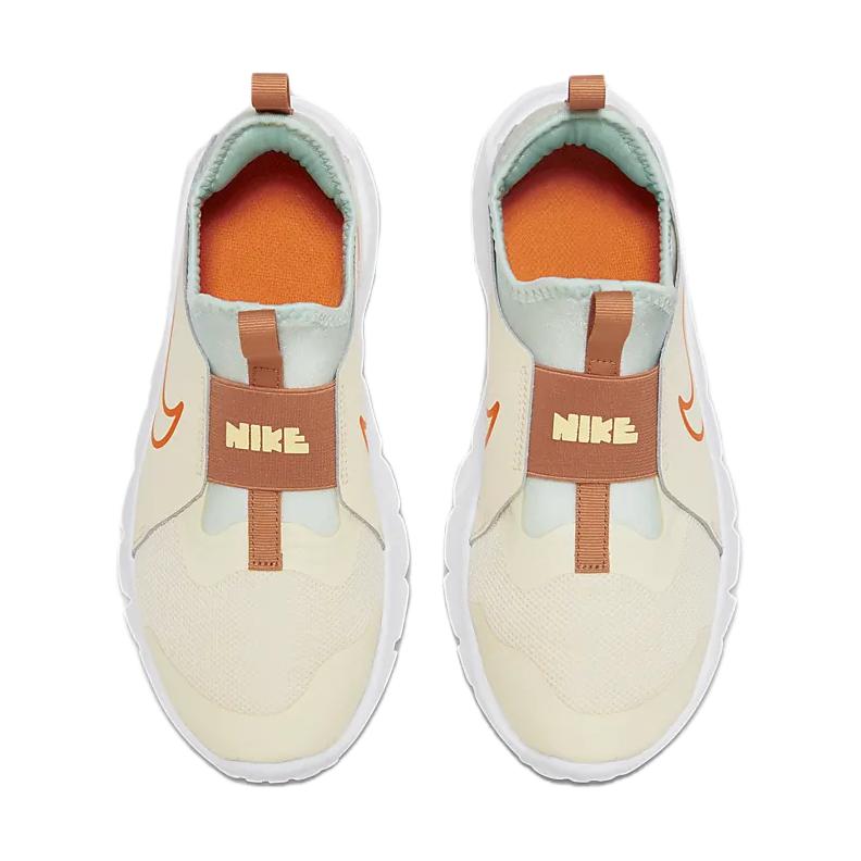 Nike Кроссовки для бега Flex Runner 2, нескользящие, износостойкие, для детей, белые, коричневые, оранжевые, детские FQ6865-181