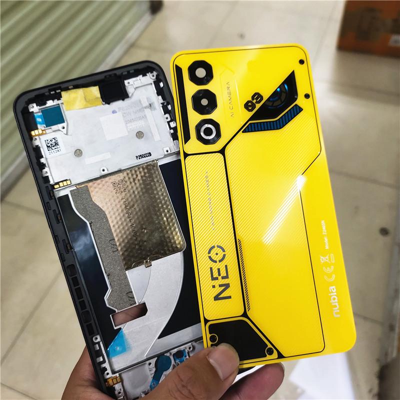 Задняя крышка для ZTE Nubia Neo 3 GT GT Z2465N, задняя крышка аккумулятора, ремонтная крышка телефона, средняя рамка с объективом камеры