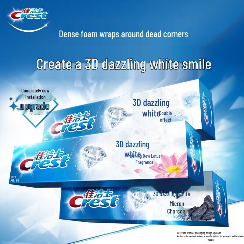 Crest Набор зубной пасты 3D White с ароматом лотоса «Утренняя роса»