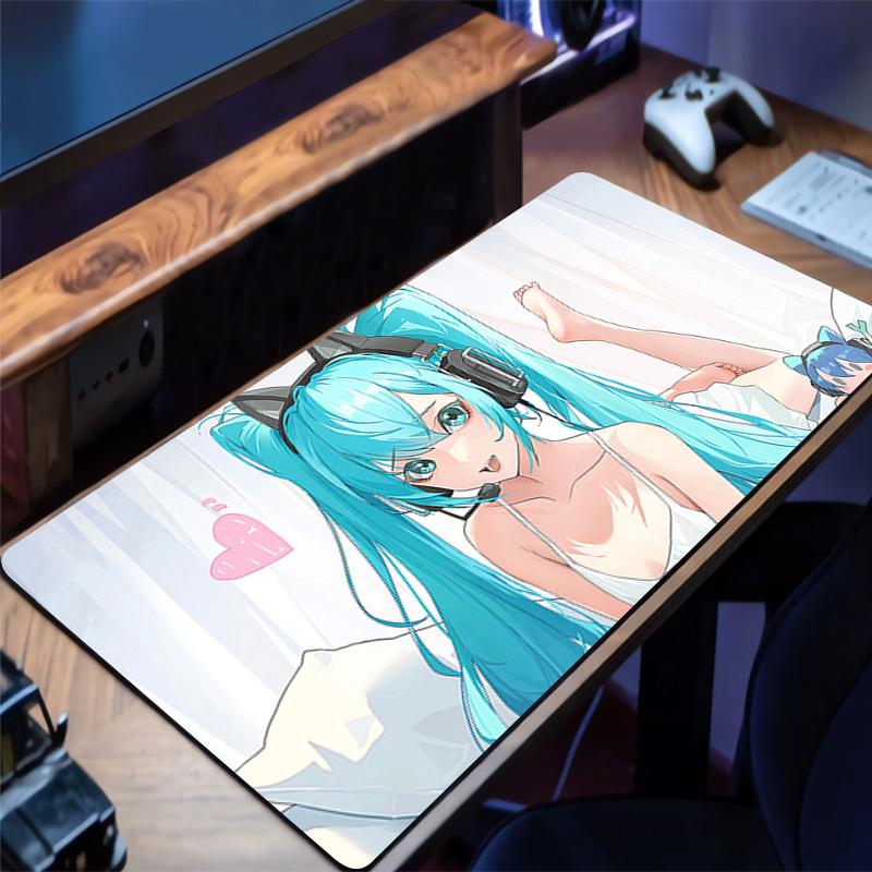 Коврик для мыши H-hatsune Miku Разные размеры Игровой коврик для клавиатуры Настольные коврики Расширенный коврик для мыши Офисные Аксессуары для ПК Игры Коврик для мыши
