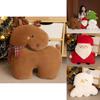 Christmas Plush Cushion With Santa Claus Snowman Reindeer For Festive Sofa Decor