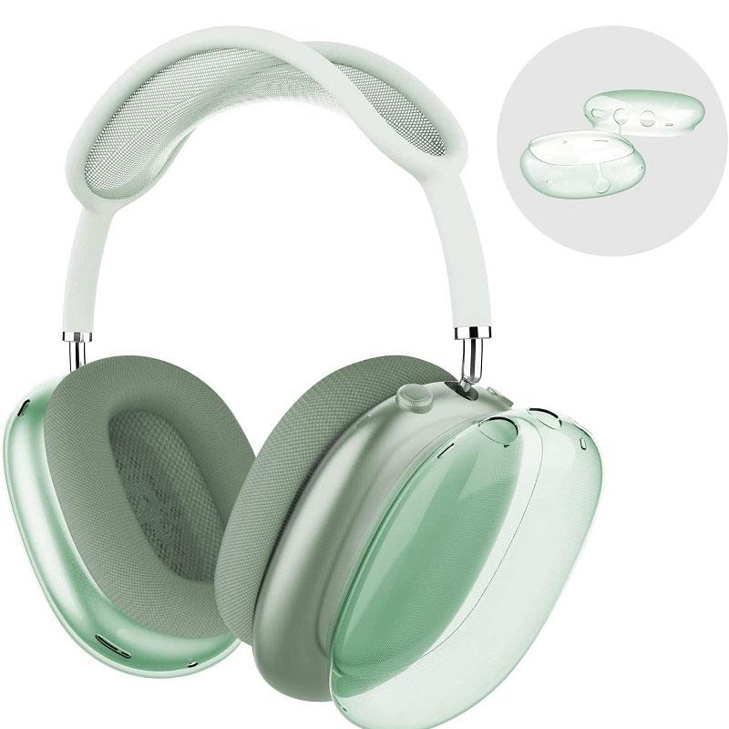 Чехол для AirPods Max, прозрачная мягкая кожа из ТПУ, устойчивая к царапинам, прозрачные аксессуары, ультразащитный чехол для Apple AirPods Max