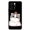 Coque For Vivo S50 V2528A Case 6.59" Black Silicone Case Cartoon Cat Shockproof Soft Back Cover For Vivo S50 5G 2025 Phone Case