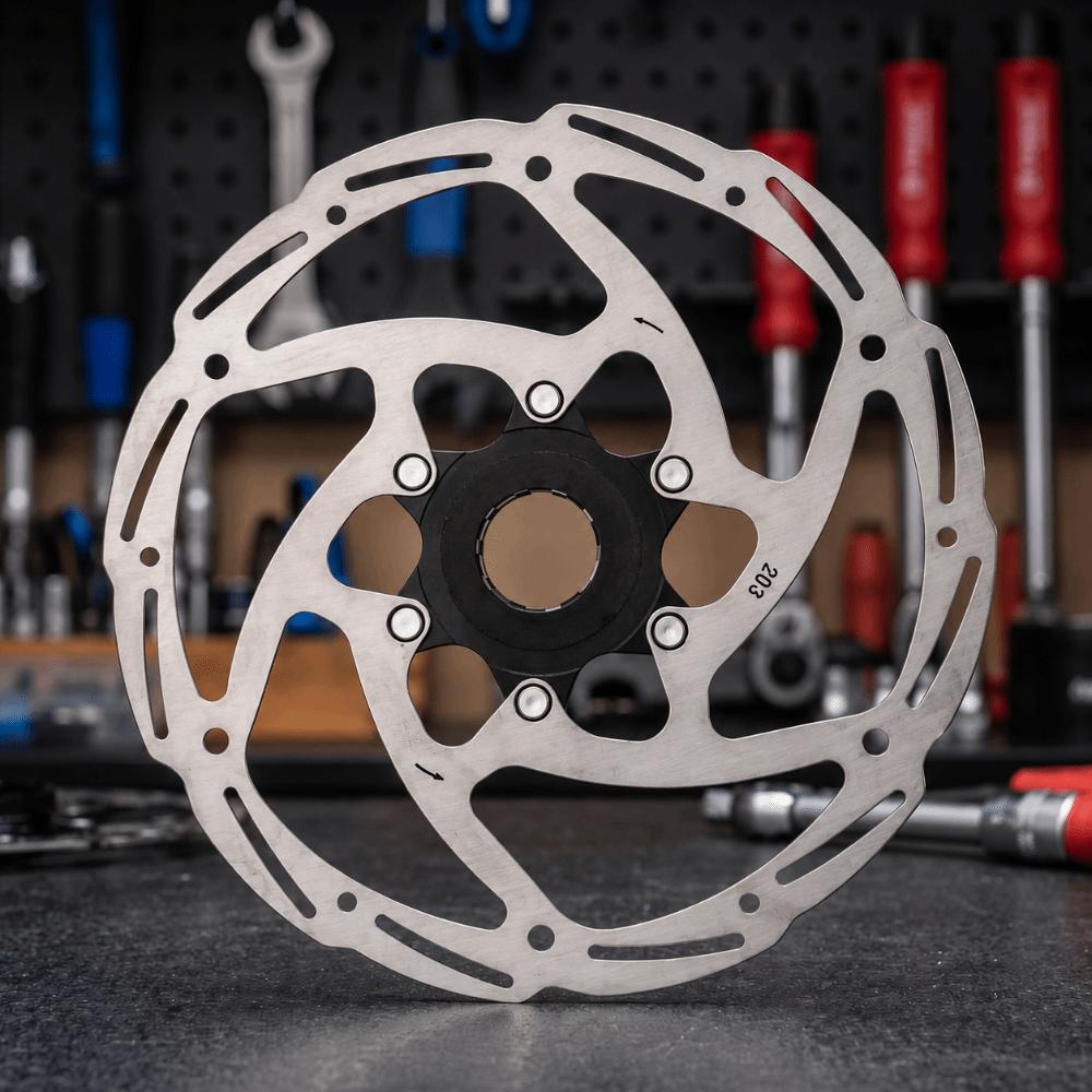 6-Hole Mount Bicycle Disc Brake Rotor 203mm Centerlock Disc Rotor for Road Bike