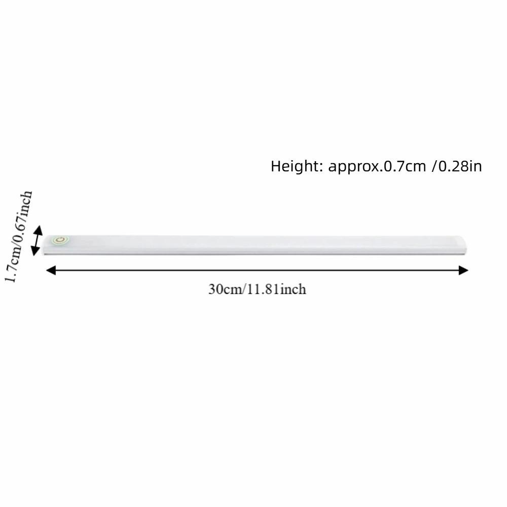 6W LED Cabinet Light Bar Ultra-thin LED Light Strip Eye Protection Under Cabinet Lighting  Wardrobe
