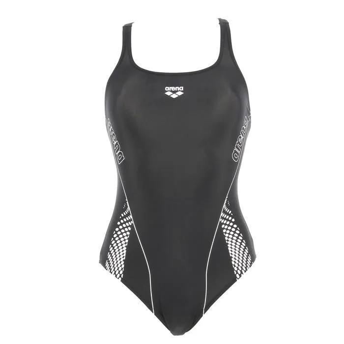 Arena Pro Graphic One-Piece Swimsuit Chlorine Resistant Black