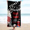1PC Custom Name Movie Night Essentials Beach Towel Highly Absorbent And Sand-Resistant Towel for Swimming, Pool, Yoga, And Travel Lightweight