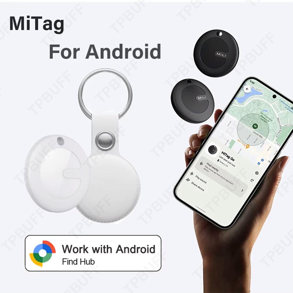 1-4Pcs MiLi Mitag Go GPS Tracker Android Item Finder Compatible with Google Find My (Android Only) Key Wallet Finder Smart Tag