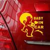 13*10cm New Baby In Car Emblem Decal Vinyl Car Sticker Styling Auto Window Rear Bumper Cover Scratches Exterior Accessories