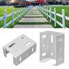 8 шт. алюминиевых кронштейнов для ограждения, стабильное соединение, нержавеющая порошковая поверхность, прочные металлические кронштейны для ограждения, замена