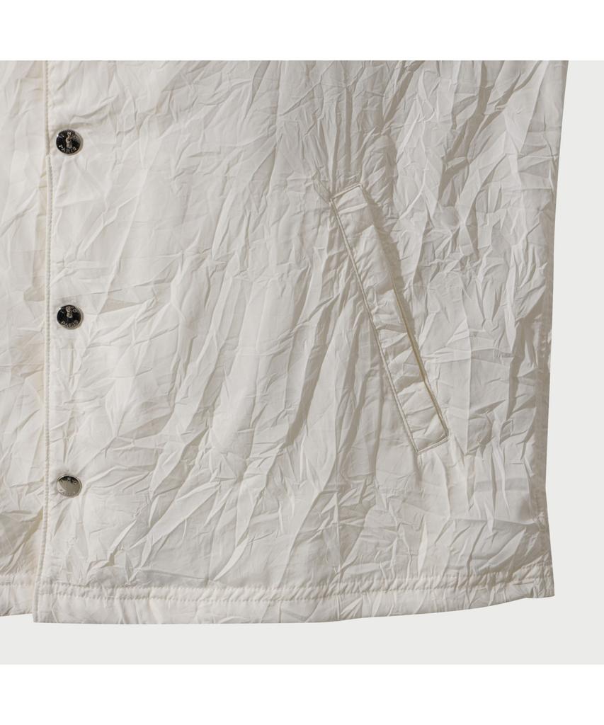 Iro Plisse Crinkle Coach Jacket - Ivory