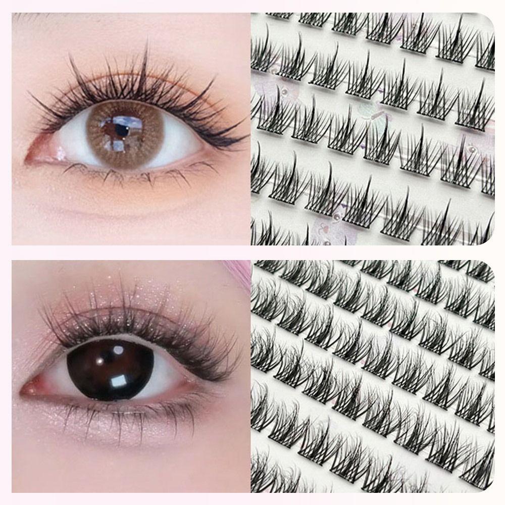 Многоразовые пучковые ресницы 10 рядов Мягкие пучки ресниц как у айдола Новые самоклеящиеся ресницы