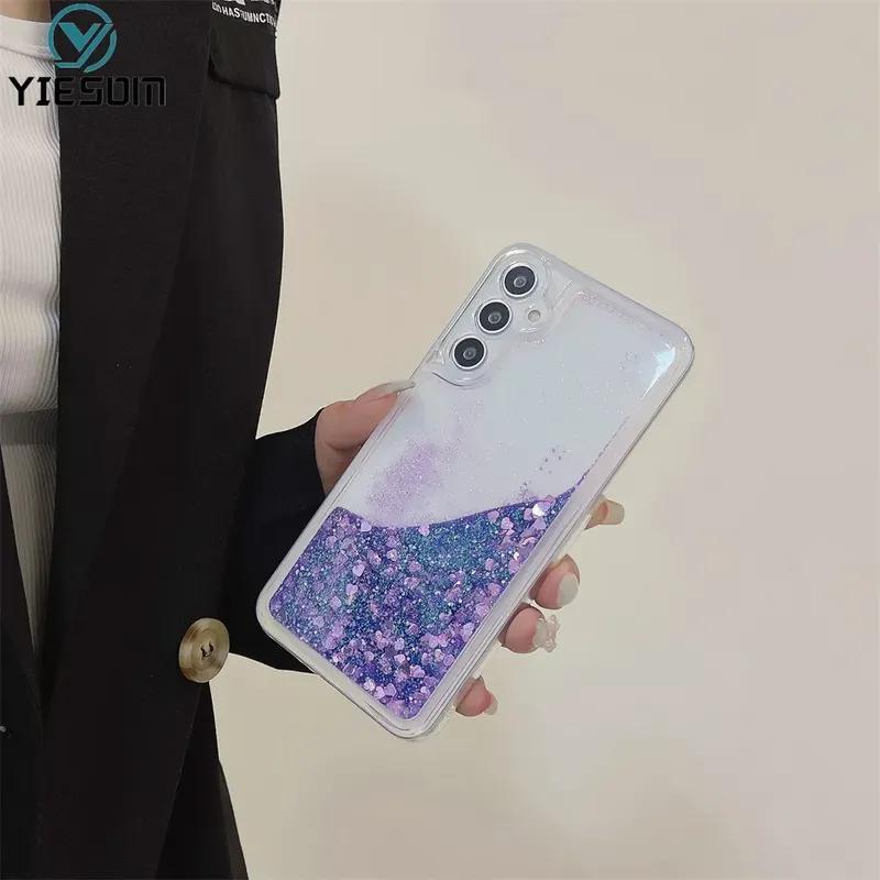 Силиконовый чехол с блестками для Samsung Galaxy A17 A16 A26 A36 A56 A07 A15 A25 A35 A55 5G A14 A24 A34 A54 A05S A73 A53 A23 A13
